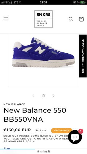 New Balance BB550VNA