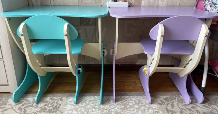 Детский растущий стул и стол 