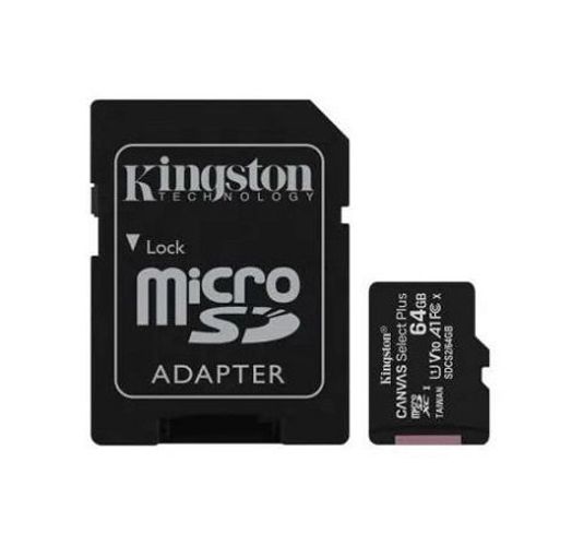 Карта памяти Kingston Canvas microSDXC 64GB