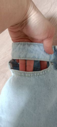 Классные джинсы с вырезами 44 размер 
