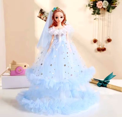 Красивая шарнирная кукла - невеста в идеале 
