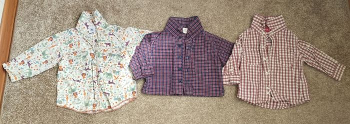Рубашки для малыша от 3 месяцев до годика