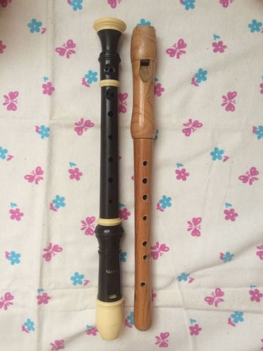 флейта деревянная и пластиковая