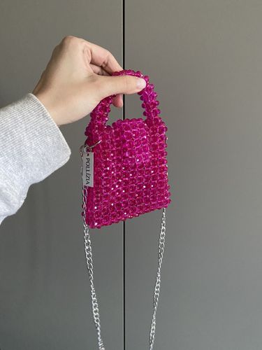 Дизайнерская микро-сумочка из бусин Swarovski 