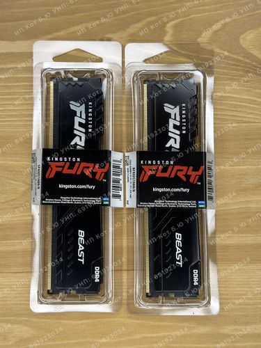 Оперативная память FURY Beast 8GB, 16Gb DDR4 3200МГц