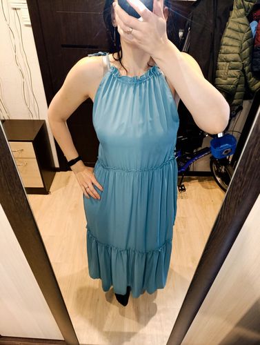 Платье Calliope цвет серо-голубой XS