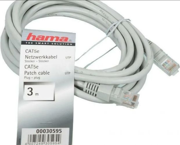 Сетевой кабель Hama Patch Cord cat.5e STP (RJ45) 3