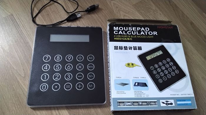 Коврик для мыши с калькулятором