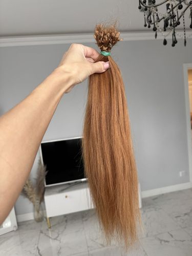Волосы для наращивания 50 см рыжие 