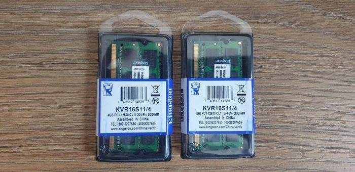 Оперативная память DDR3 4GB, 8GB Kingston для Ноут