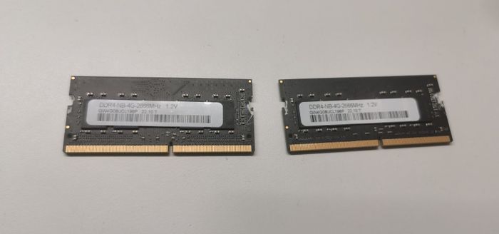 Память для ноутбука    sodimm DDR4, 8gb (4+4)