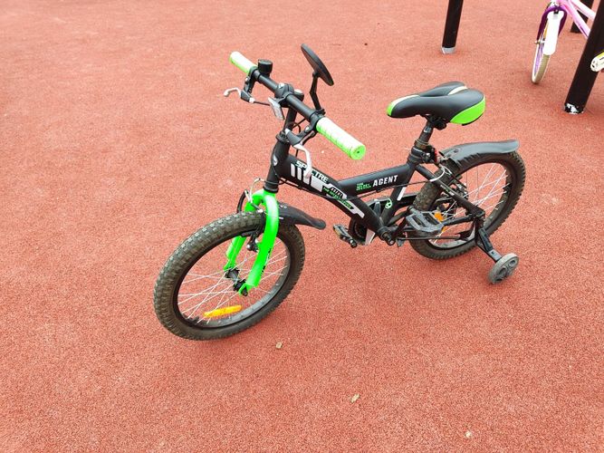 Детский велосипед Amigo Agent 007 18 (Черно-зелены
