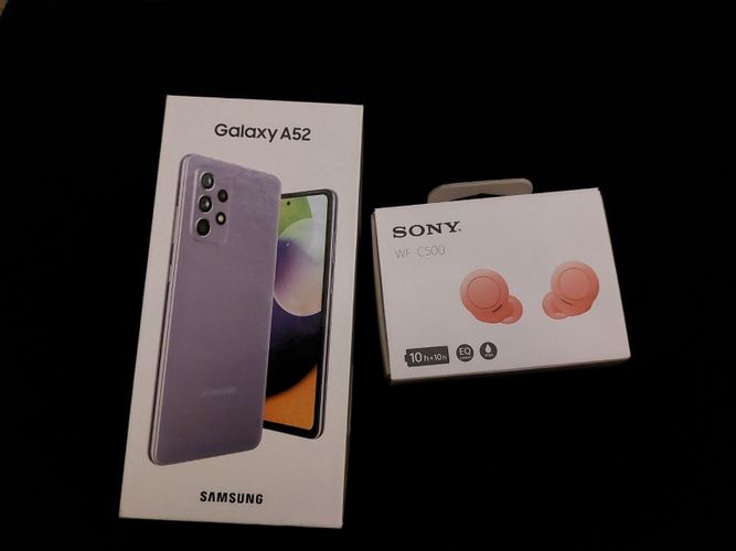 Samsung galaxy a52 +Sony WF-C500