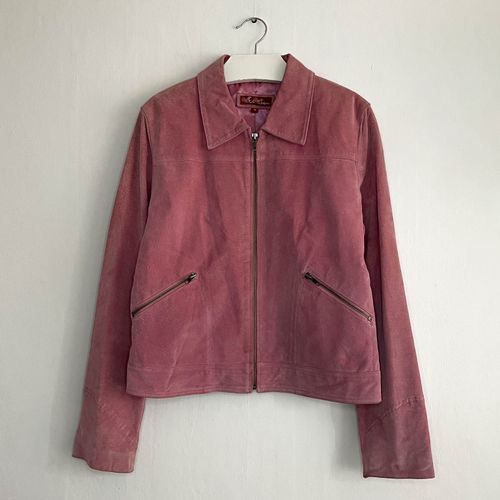 Pink Real Leather Кожанная Куртка 