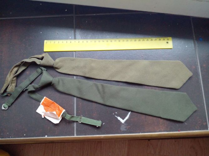 Военный галстук 2 шт. 1970-е г. СССР ЦЕНА ЗА ДВА