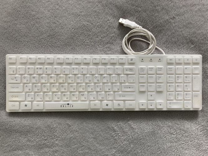 Клавиатура OKLICK 556S WHITE USB