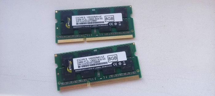 DDR3 so-dimm 2x8 gb