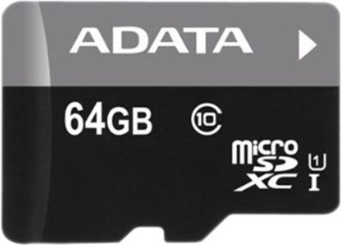 Карта памяти microSDXC 64 Гб AData (AUSDX64GUICL10-RA1) Class 10 (UHS-I)