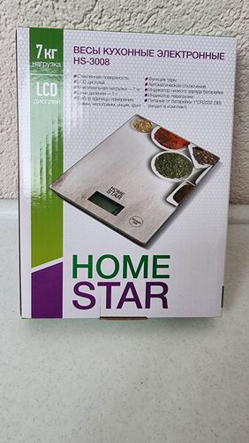 Весы кухонные Кухонные весы HomeStar HS-3008