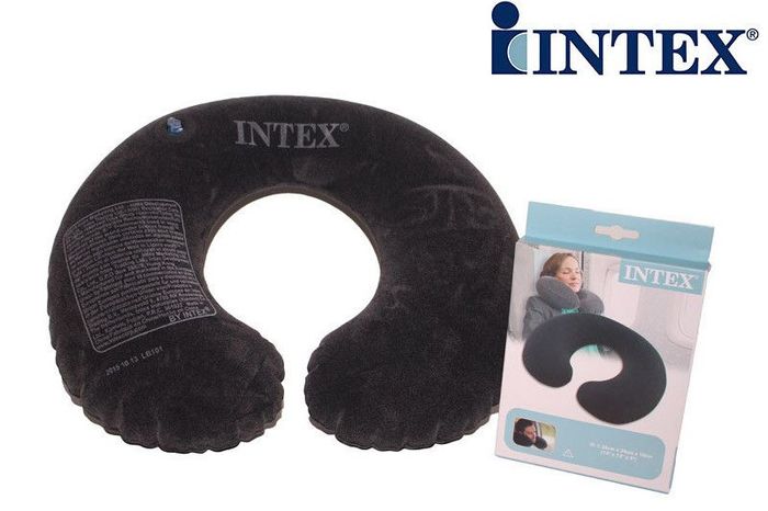 Надувная подушка-подголовник Intex Travel Pillow 68675 для шеи