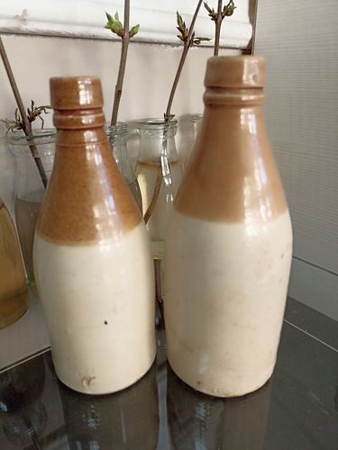 Бутылки пивные 19 век клеймение, в отличном состоя