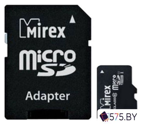 Карта памяти Mirex microSDXC UHS-I (Class 10) 128GB + адаптер 13613-AD10S128