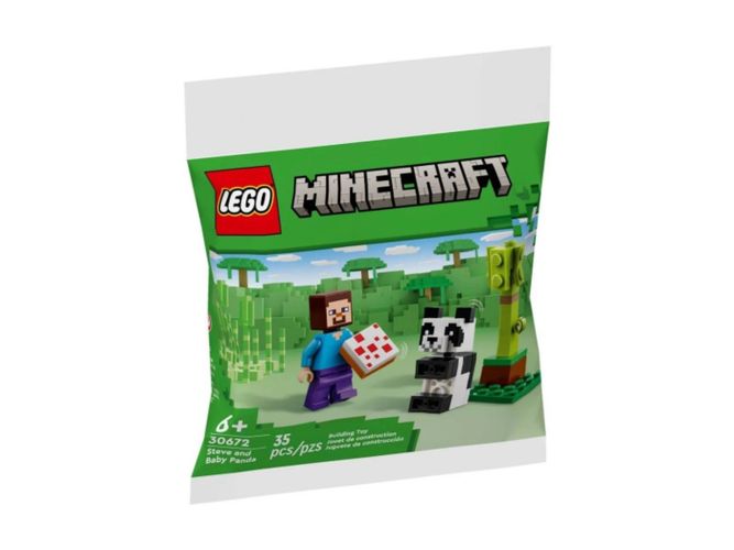 Лего Minecraft 30672 Стив и малышка панда