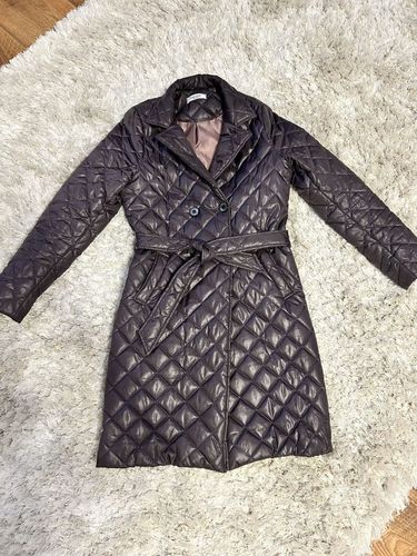 Стеганное пальто- плащ, 42-44 размер
