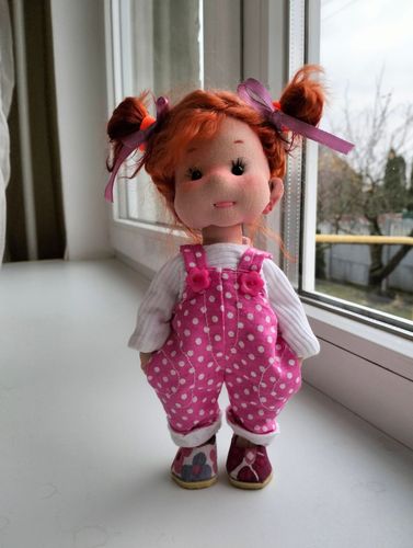 Текстильная кукла, рост 20 см. Ручная работа.
