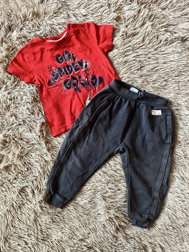 Майка marvel 92 и спортивные штаны Zara 92 (лот)
