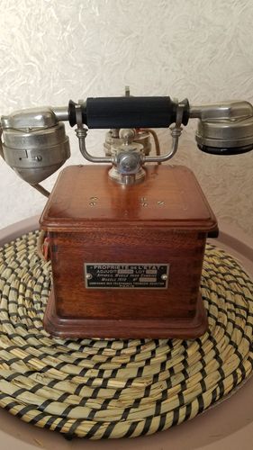 Старинный телефон 1910г Франция