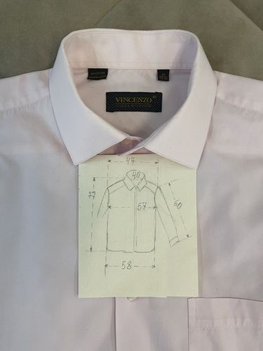 Рубашка 50 разм. 40(176-182) VINCENZO collection о
