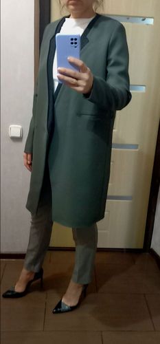 Пиджак удлиненный легкое пальто 42 44