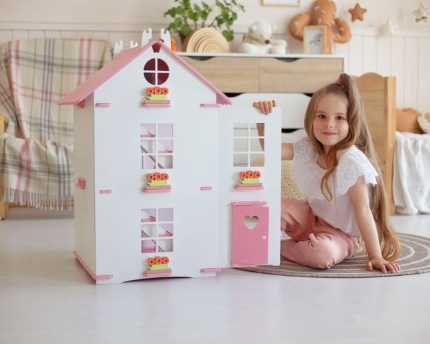 Кукольный дом ''Алина'' 3 этажа для кукол ростом до 20 см