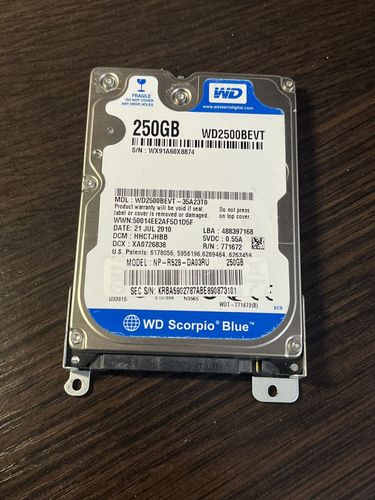 Жесткий диск WD 250GB