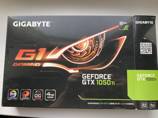 Видеокарта Gigabyte GeForce GTX 1050 Ti 4 gb 