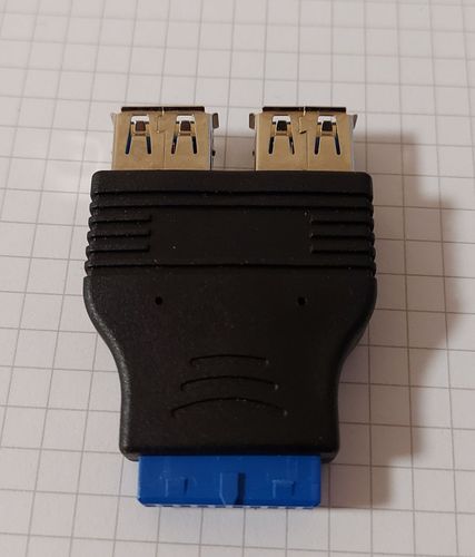 Переходник для мат. платы USB3.0 19pin - 2xUSB3.0