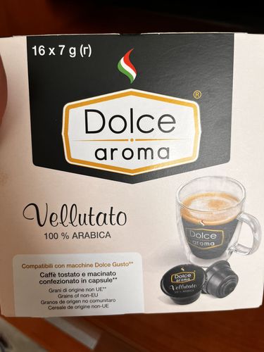 Капсулы Vellutato кофе молотый Dolce aroma
