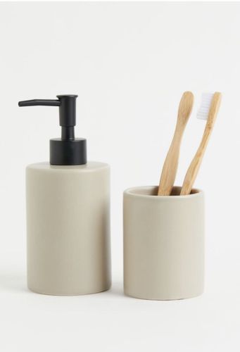 Дозатор и стакан для ванной комнаты H&M home