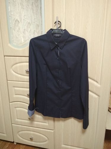 Рубашка/блузка синяя 