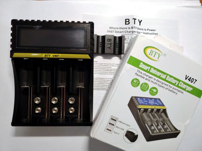 BTY V407 зарядное устройство 18650 AA AAA Ni-MH Ni