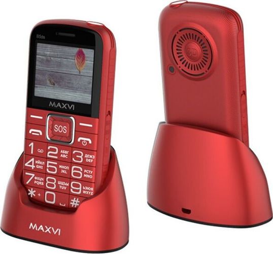 Мобильный телефон ''Maxvi'' B5ds Red +ЗУ WC-111 Dual Sim
