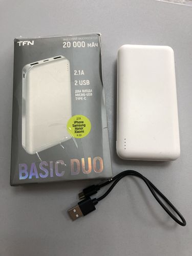 Портативное зарядное устройство TFN BASIC DUO 20.000mah