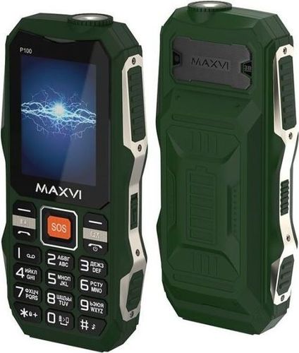 Мобильный телефон ''Maxvi'' P100 Green Dual Sim