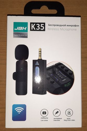 Петличный беспроводной микрофон К35