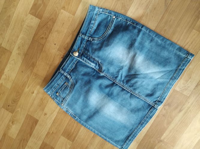 Новая джинсовая люкс юбка