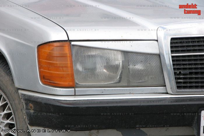 Реснички на фары для Mercedes 190 W201