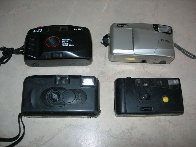 Фотоаппарат, разные, б/у, 4шт