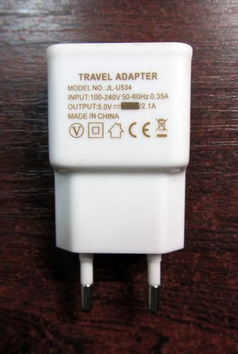 Зарядное устройство USB, 5V, 2.1A.