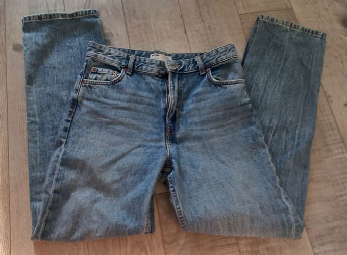 джинсы прямые бершка